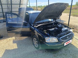 2011 Hyundai Accent ТагАЗ II, чёрный, 380000 рублей, вид 1
