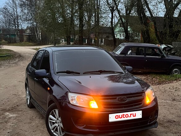 2012 Lada (ВАЗ) Granta I, синий, 235000 рублей - вид 1