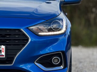 2017 Hyundai Solaris II, синий, 1298000 рублей, вид 4