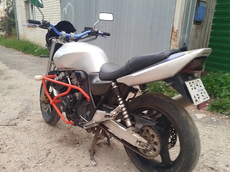 2002 Honda CB 400 Super Four, серебристый, 250000 рублей, вид 4