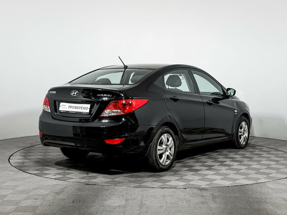 2013 Hyundai Solaris I, чёрный - вид 4