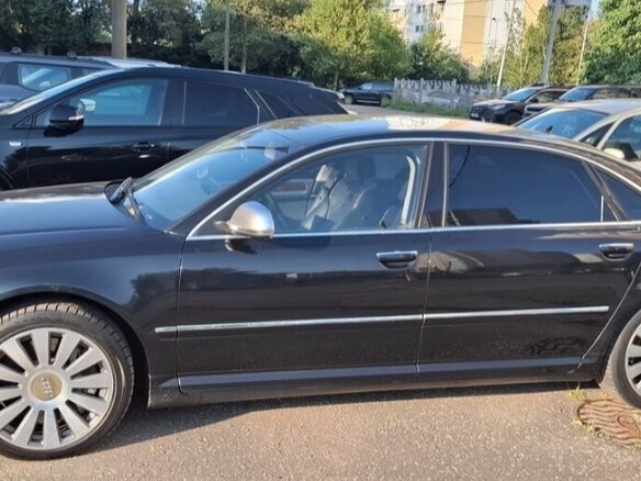 2008 Audi A8 Long II (D3) Рестайлинг 2, чёрный, 1270000 рублей - вид 6
