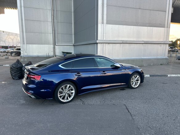 2020 Audi A5 Sportback 45 TFSI II (F5) Рестайлинг, синий, 3990000 рублей - вид 1