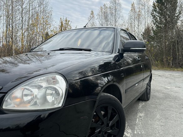 2011 Lada (ВАЗ) Priora I, чёрный, 350000 рублей - вид 7