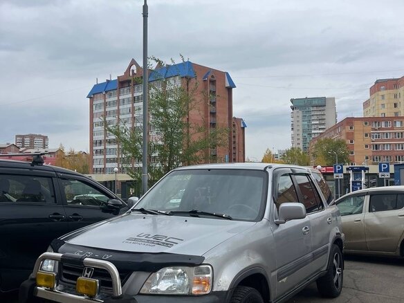 2001 Honda CR-V I Рестайлинг, белый - вид 1