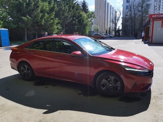 2021 Hyundai Elantra VII (CN7), красный, 1780000 рублей, вид 5