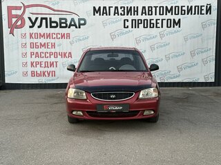 2005 Hyundai Accent ТагАЗ II, красный, 485000 рублей, вид 2