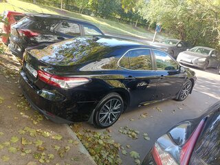 2021 Toyota Camry VIII (XV70) Рестайлинг, чёрный, 1950000 рублей, вид 3