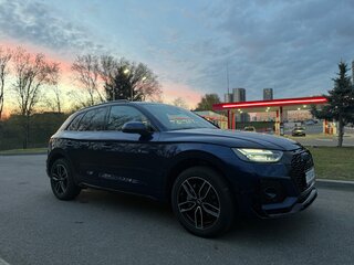 2021 Audi Q5 45 TFSI II (FY) Рестайлинг, синий, 2650000 рублей, вид 2