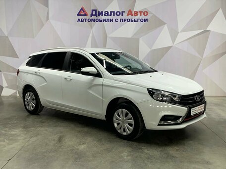 2019 Lada (ВАЗ) Vesta SW I, белый, 865000 рублей, вид 3