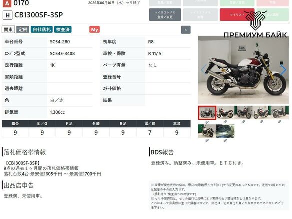 2026 Honda CB 1300, белый, 1799000 рублей - вид 7