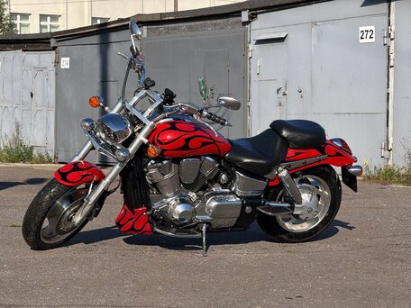 2007 Honda VTX 1800, красный, 1000000 рублей, вид 2