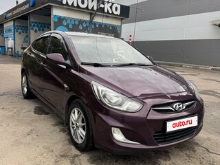 2011 Hyundai Solaris I, фиолетовый, 750000 рублей, вид 3