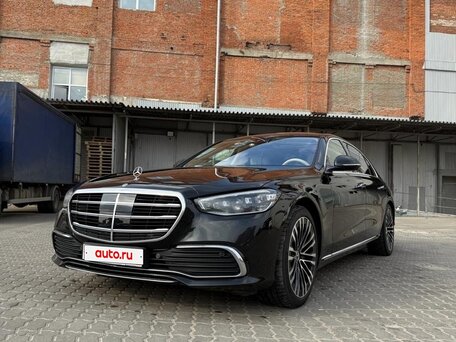 2021 Mercedes-Benz S-Класс 450 Long 4MATIC VII (W223), чёрный, 9500000 рублей, вид 2