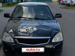 2010 Lada (ВАЗ) Priora I, чёрный, 115000 рублей, вид 5