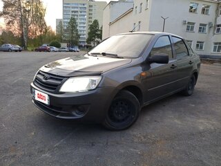 2013 Lada (ВАЗ) Granta I, серебристый, 310000 рублей, вид 1