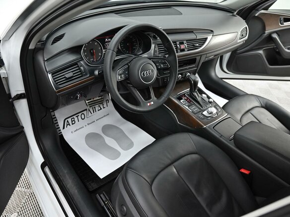 2015 Audi A6 IV (C7) Рестайлинг, белый, 1675000 рублей - вид 9