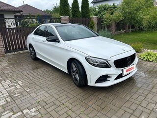 2021 Mercedes-Benz C-Класс 300 IV (W205) Рестайлинг, белый, 2550000 рублей, вид 2