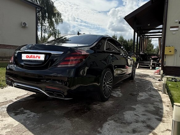 2019 Mercedes-Benz S-Класс 350 d Long VI (W222, C217) Рестайлинг, чёрный, 4250000 рублей - вид 4