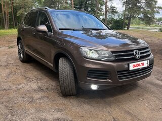 2012 Volkswagen Touareg II, коричневый, 1750000 рублей, вид 3