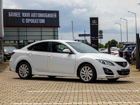2010 Mazda 6 II (GH) Рестайлинг, белый, 925000 рублей, вид 3