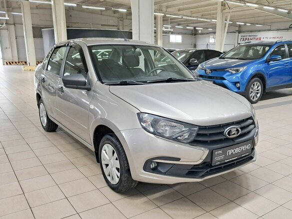 2019 Lada (ВАЗ) Granta I Рестайлинг, бежевый - вид 2