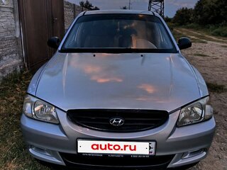 2007 Hyundai Accent ТагАЗ II, серебристый, 400000 рублей, вид 2