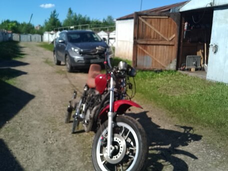 1985 Honda NV 750, пурпурный, 198000 рублей, вид 3