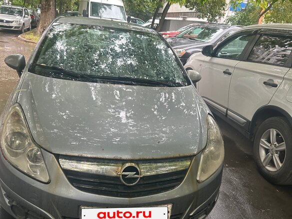 2009 Opel Corsa D, серебристый, 255000 рублей