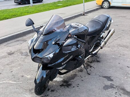 2006 Kawasaki ZZR 1400, чёрный, 750000 рублей, вид 2