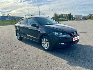 2017 Volkswagen Polo V Рестайлинг, чёрный, 1160000 рублей, вид 2