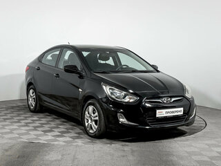 2013 Hyundai Solaris I, чёрный, 825000 рублей, вид 3