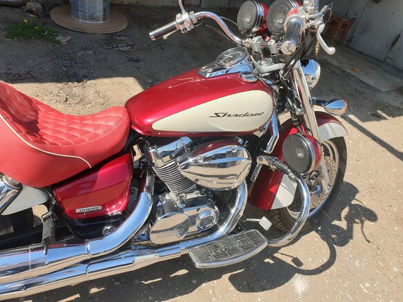 2008 Honda Shadow 750, красный, 550000 рублей - вид 5