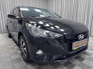 2021 Hyundai Solaris II Рестайлинг, чёрный, 1470000 рублей, вид 3