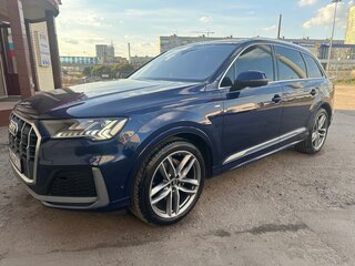 2020 Audi Q7 45 TDI II (4M) Рестайлинг, синий, 5500000 рублей, вид 1