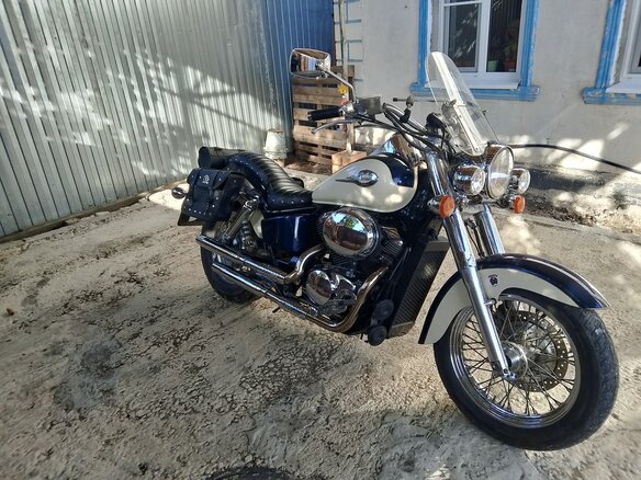 1997 Honda Shadow 400, синий, 285000 рублей