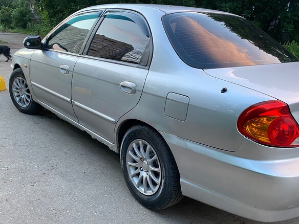 2007 Kia Spectra I Рестайлинг 2, серебристый - вид 2