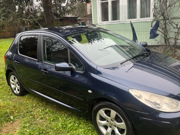 2007 Peugeot 307 I Рестайлинг, синий, 350000 рублей - вид 5