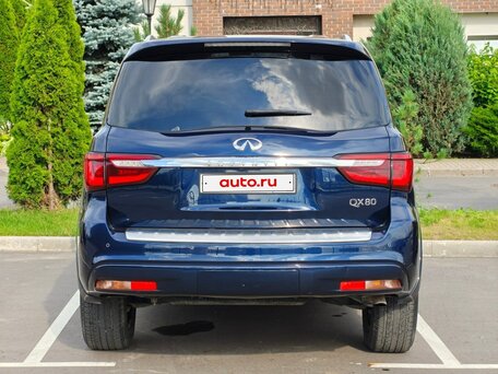 2019 Infiniti QX80 I Рестайлинг 2, синий, 4100000 рублей, вид 5