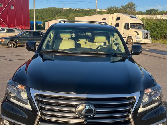 2014 Lexus LX 570 III Рестайлинг, чёрный, 5390000 рублей - вид 1