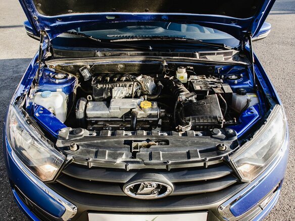 2020 Lada (ВАЗ) Granta I Рестайлинг, синий, 630000 рублей - вид 21