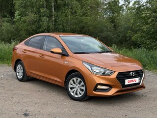 2017 Hyundai Solaris II, оранжевый, 1290000 рублей, вид 3