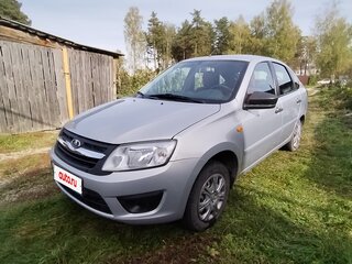 2014 Lada (ВАЗ) Granta I, серебристый, 550000 рублей, вид 1