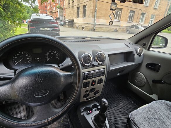 2008 Renault Logan I, серый, 175000 рублей - вид 5