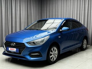 2017 Hyundai Solaris II, синий, 1349000 рублей, вид 3
