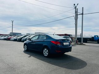 2015 Hyundai Solaris I Рестайлинг, синий, 1319999 рублей, вид 4