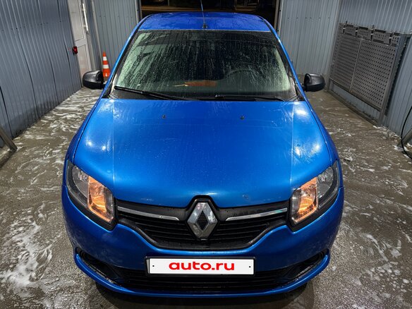 2014 Renault Logan II, синий - вид 1