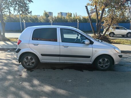 2007 Hyundai Getz I Рестайлинг, серебристый, 490000 рублей, вид 4