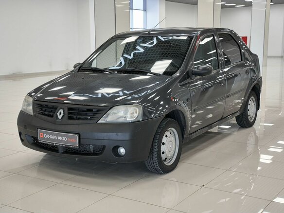 2008 Renault Logan I, серый, 212000 рублей