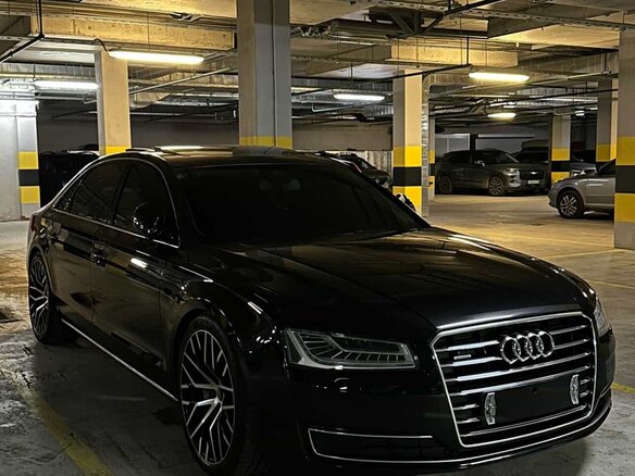 2014 Audi A8 Long III (D4) Рестайлинг, чёрный